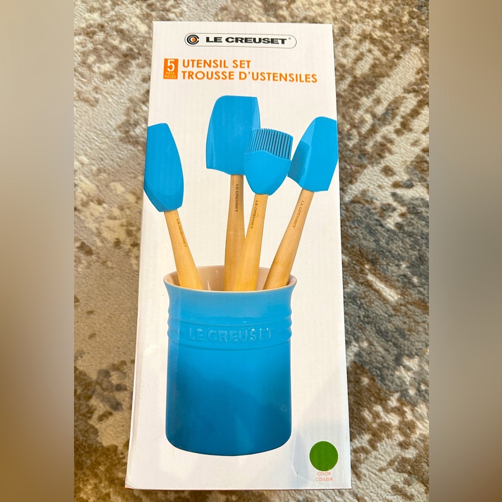 Le Creuset PALM GREEN Utensil Set